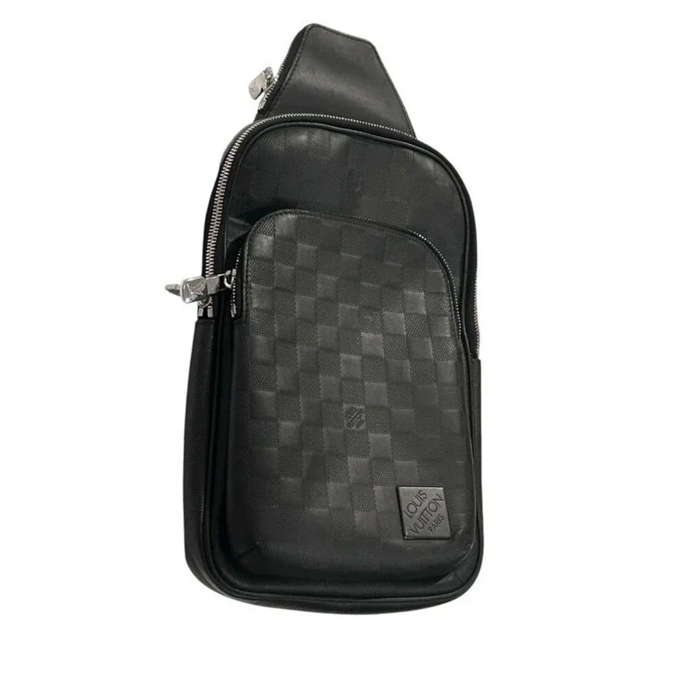 Louis Vuitton Damier Graphite Sling NM Damier Infini Leather Authentic